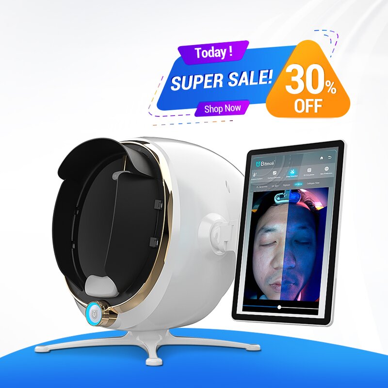 3D Skin Analyzer System - 2023 Intelligence Facial Scanner Testing Device