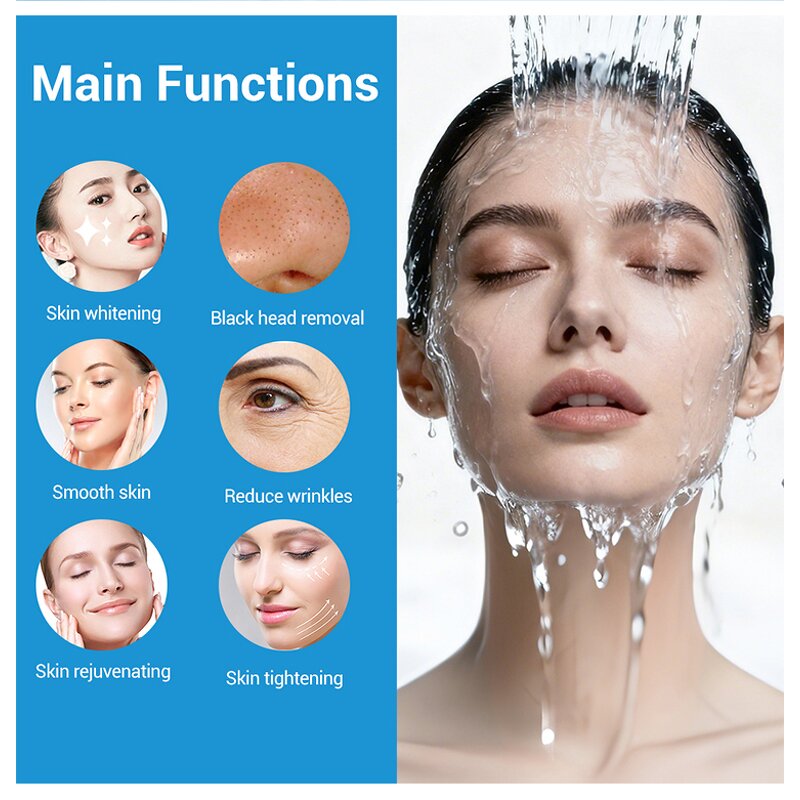 14 in 1 Hydra Facial Machine - New Tech 360 Vortex Rotation Pore Clean Device