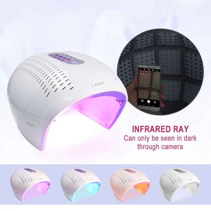7 Colors LED PDT Lamp - Photon Light Therapy Acne Whitening Skin Rejuvenation