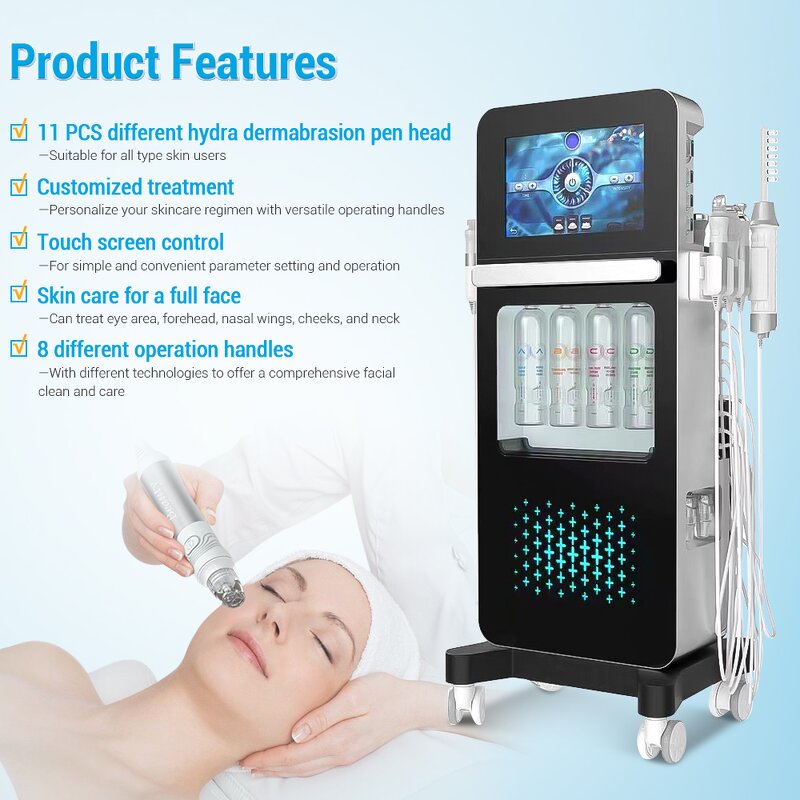 17 in 1 Hydra Facial Machine - New Professional Jet Peeling CO2 Bubble Device