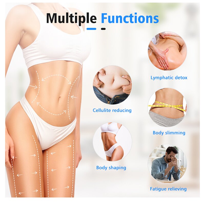 3 in 1 Pressotherapy Machine - Professional EMS Muscle Stimulator Lymphatic Drainage