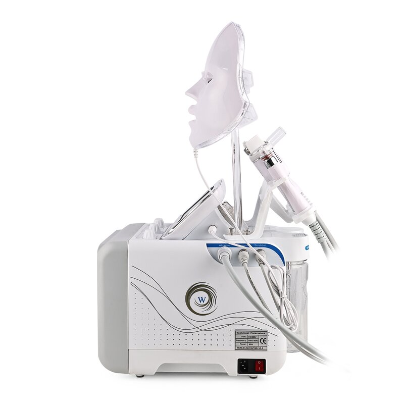 7 in 1 Hydro Dermabrasion - Hot Sales Oxygen Jet Peeling with LED Mask Facial Machine