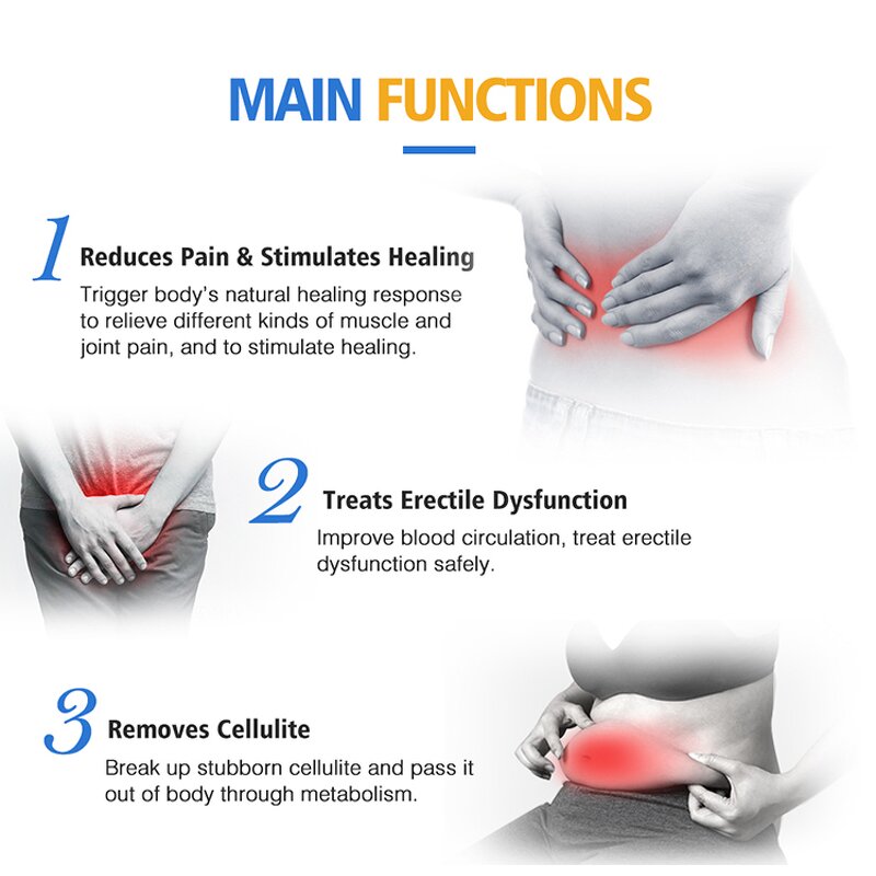 Shockwave Therapy Machine - Pain Relief ED Treatment Cellulite Removal Device