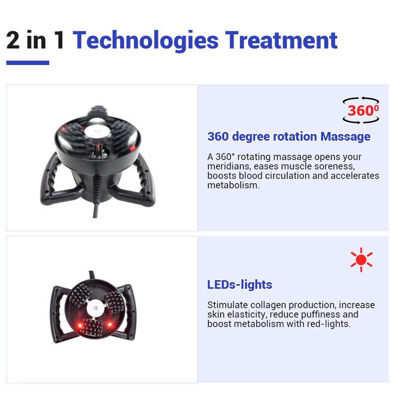 360° Rotation Massage Roller - New Tech Russian Portable Face Body Slimming Machine