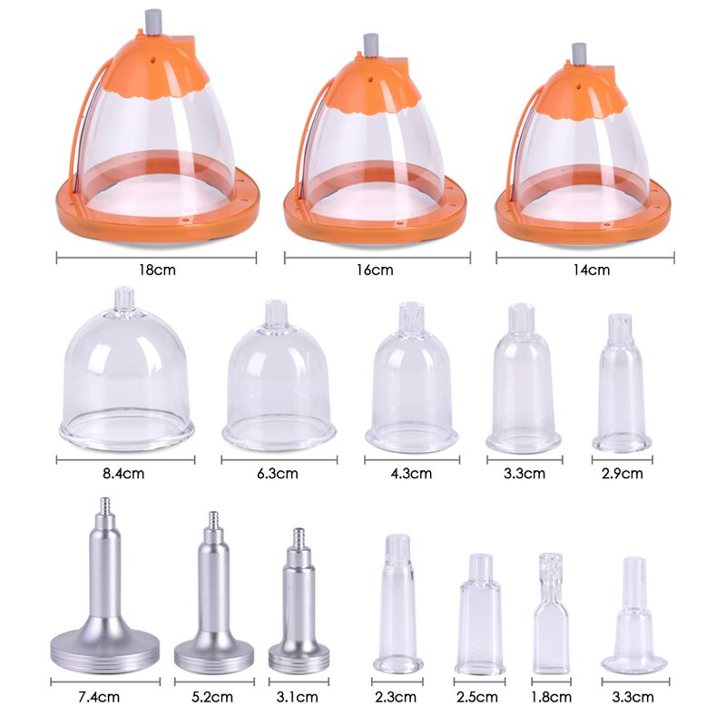 Vacuum Therapy Machine - Professional 24 Cups Butt Lift Breast Enlargement Device