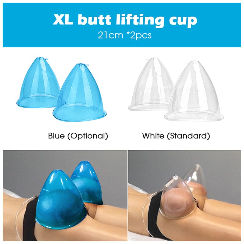 Vacuum Suction Cups - Blue 180ml 32 Cups Butt Lifting Vacuum Therapy Cups