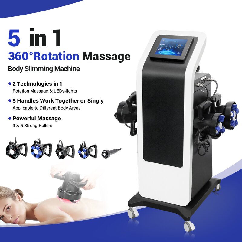 4 in 1 Roller Slimming Machine - Russia Vibrating 360 Rotation Lymphatic Drainage