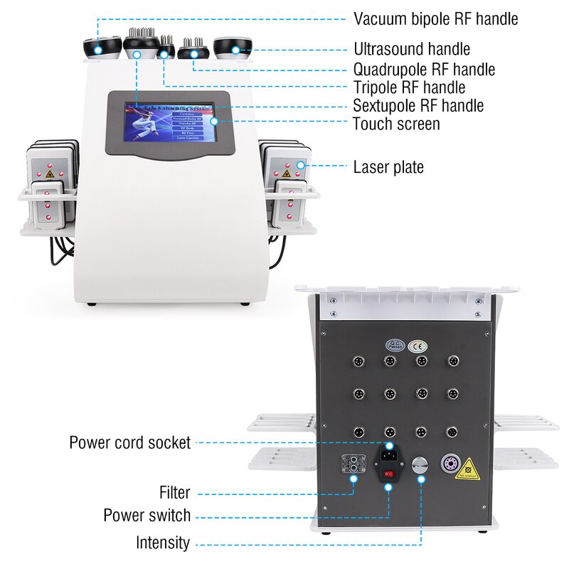 40k RF Machine - TuYing Radio Frequency Body Slimming Laser 8 Pads