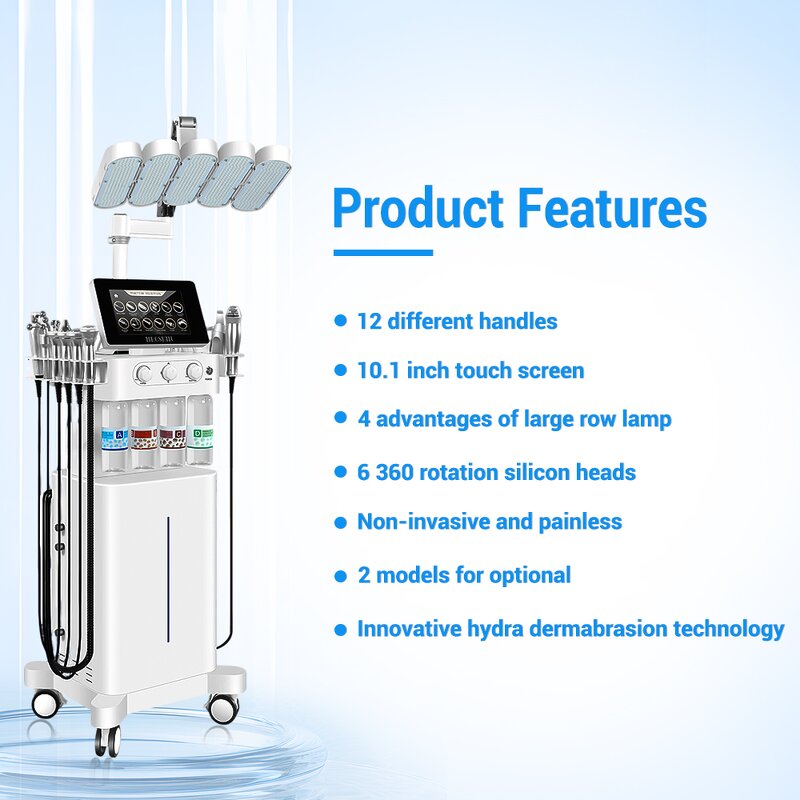 12 in 1 Hydra Machine - New Tech Vertical Vortex 360 Rotation Blackhead Remover