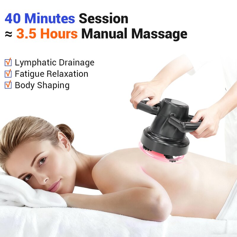 4 in 1 Roller Slimming Machine - Russia Vibrating 360 Rotation Lymphatic Drainage