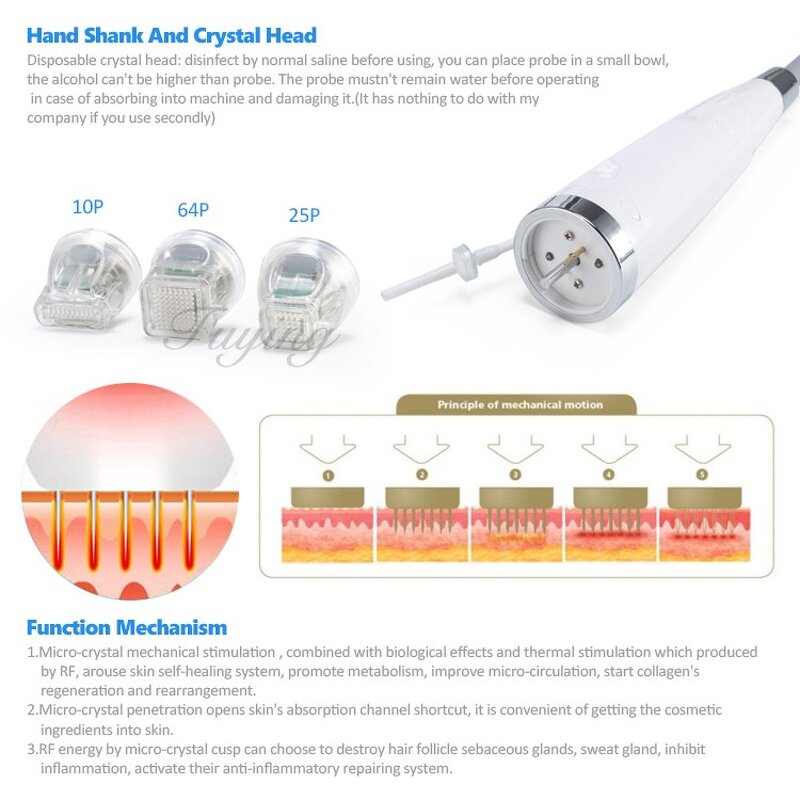 RF Microneedling Machine - Wrinkle Removal Gold Fractional Anti-aging Device
