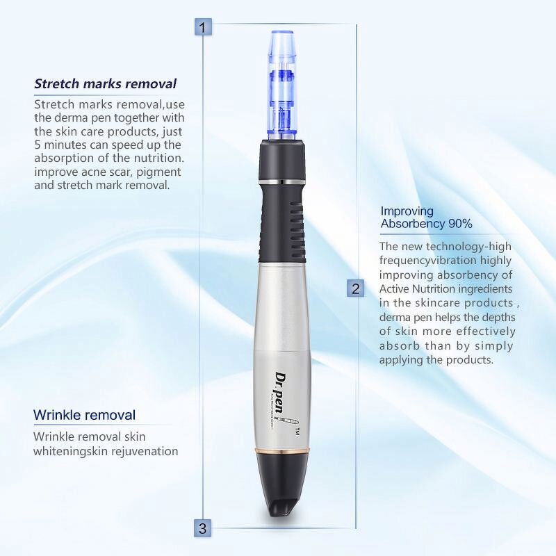 Electric Micro Dermopen - Top Selling 12 Months Warranty Auto Microneedling Pen