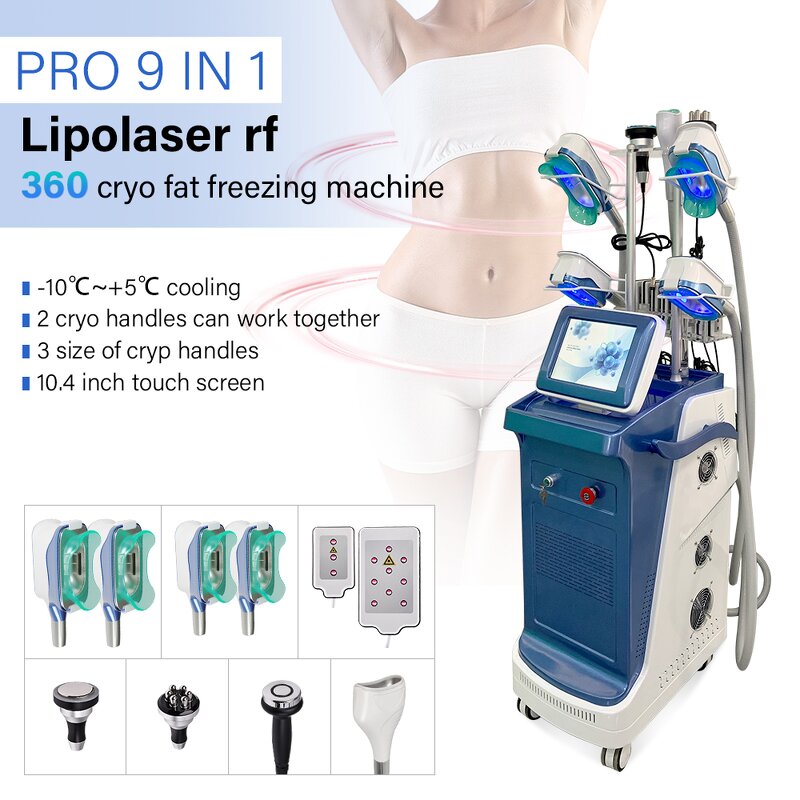 9 in 1 Slimming Machine - New Arrival Pro 40K Cavitation 360 Cryo Fat Freezing