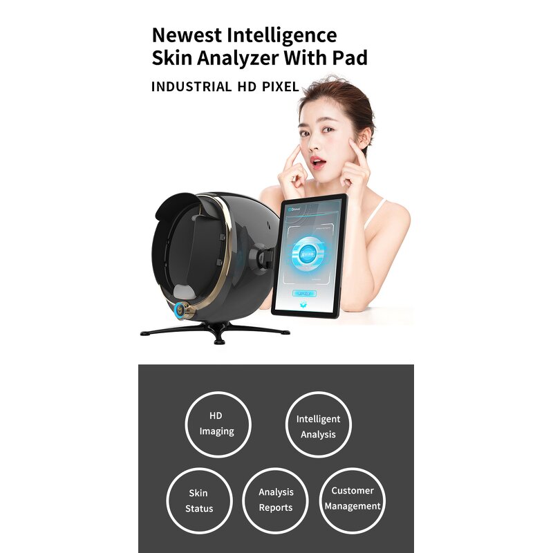 3D Skin Analyzer - Newest AI Home Use 3D Intelligence HD Face Scanner Tester