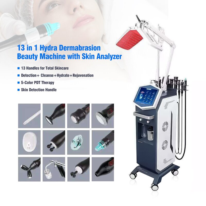 12 in 1 Hydrodermabrasion - Hot Selling PDT Led Light Aqua Peel Rejuvenation