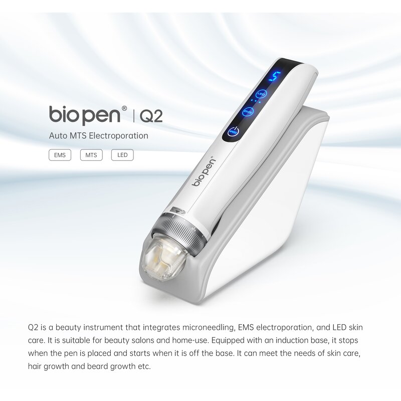 Bio Derma Pen Q2 - 2023 New Micro Needle Pen LED Light Home Microneedling
