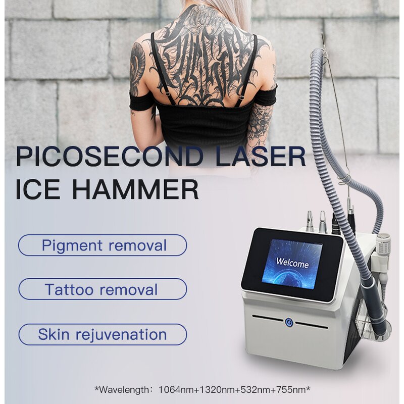 4 Heads Picosecond Laser Machine - High Quality Portable Blackhead Tattoo Removal Device