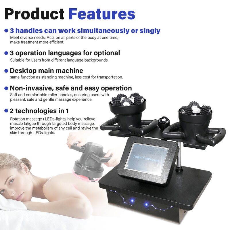 360° Rotation Massage Roller - New Tech Russian Portable Face Body Slimming Machine