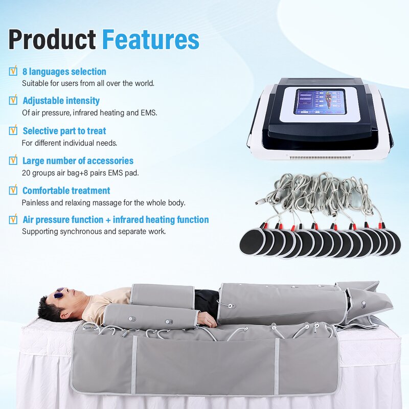 Infrared Pressotherapy Machine - Professional Body Slimming Lymphatic Drainage JF064B-A