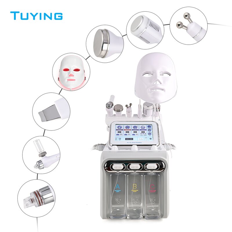 7 in 1 H2o2 Hydrodermabrasion - Ready Stock Small Bubble Hydro Oxygen Facial Machine