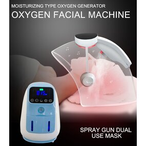 Oxygen Facial Machine - Moisturizing 7-Color LED Therapy with Oxygen Sprayer
