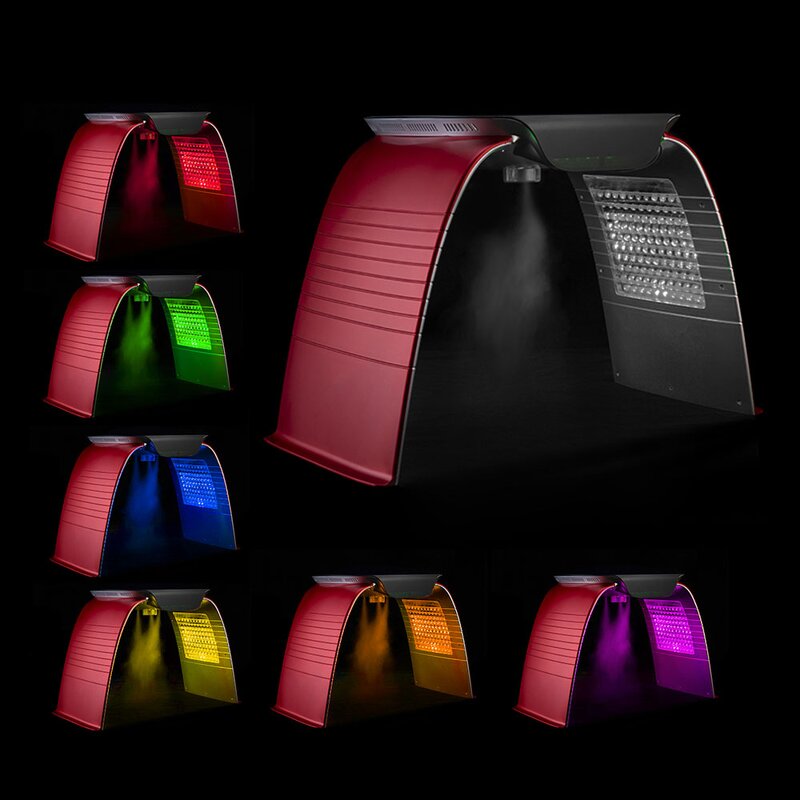 7 Color LED Light Therapy - Portable Panel UV Cold Spray Facial Beauty Device