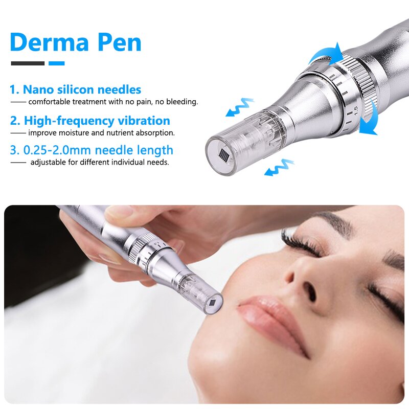 4 in 1 Mesotherapy Machine - Radio Frequency Derma Pen Needle Free Electroporation