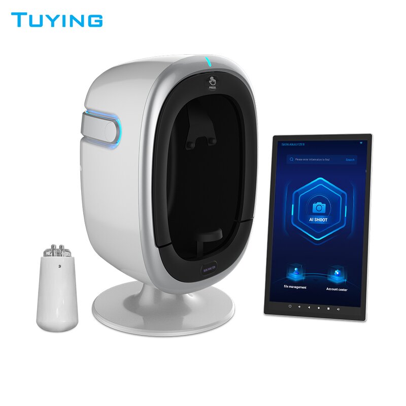 AI Face Skin Analyzer - New Tech Portable 15.6-inch 16 Languages with Moisture Pen