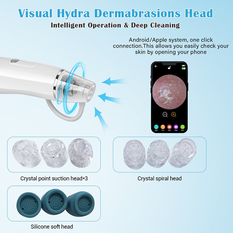 Hydra Facial Machine - Professional Multifunctional Smart Touch Screen Blackhead Removal