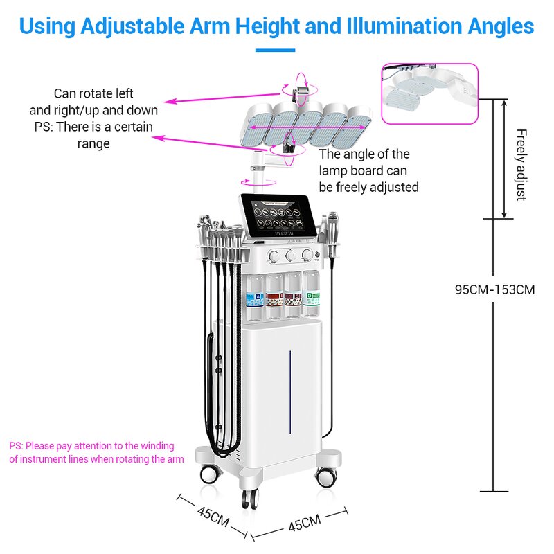 12 in 1 Hydra Facial Machine - Wholesale Price Vortex Rotation Blackhead Removal