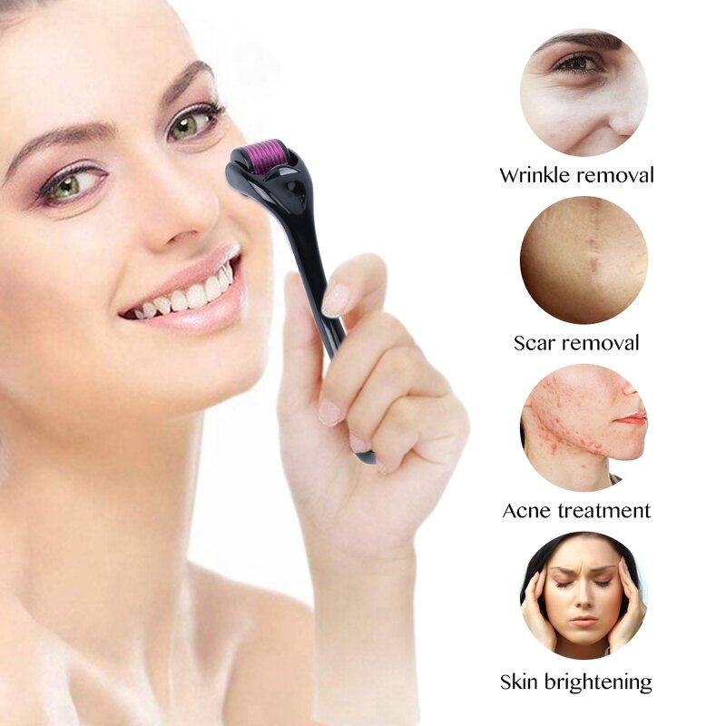 Titanium Derma Roller - TUYING 0.5/1.0/1.5mm 540 Needles CE Approved Device