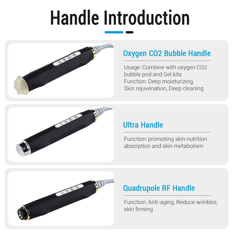 3 in 1 Co2 Bubble Machine - Hot Sale Facial Skin Care Blackhead Removal Desktop