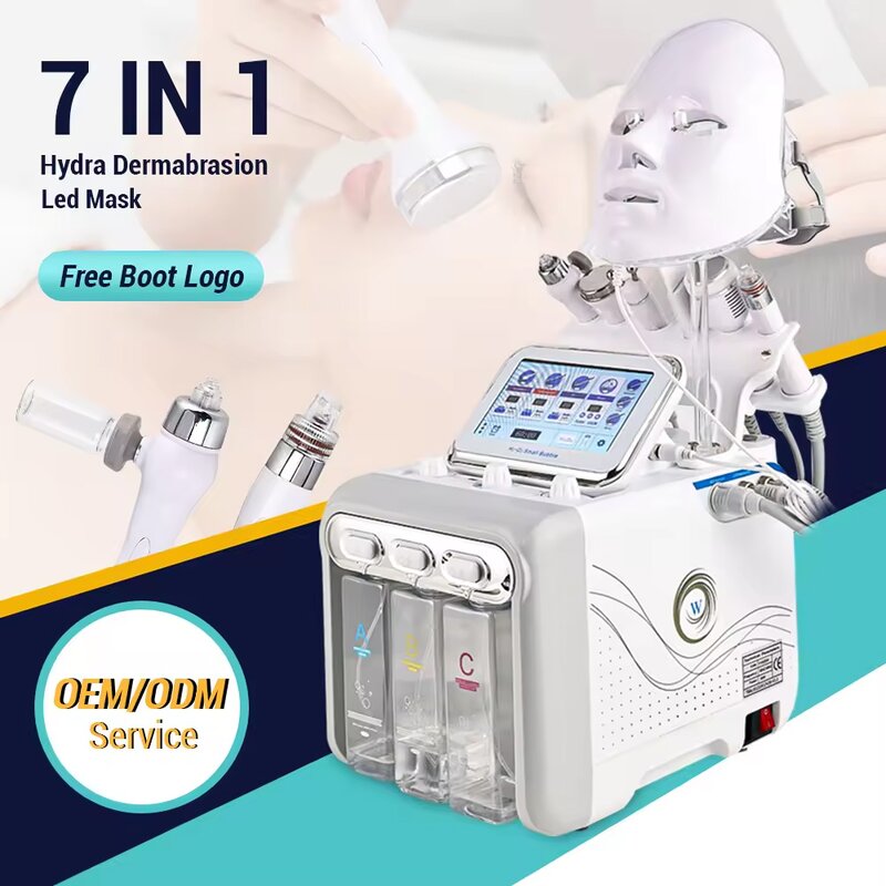 Hydro Dermabrasion Machine - Portable Water Hydra RF Aqua Skin Scrubber Blackhead Removal