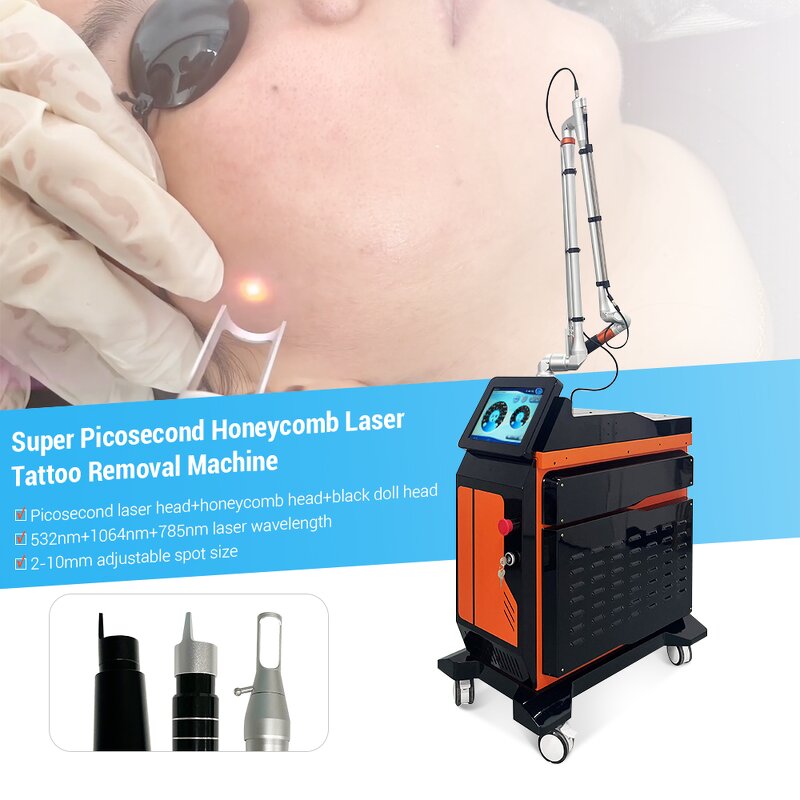 Picosecond Laser Machine - Carbon Peeling Tattoo Pigment Removal with 3 Heads