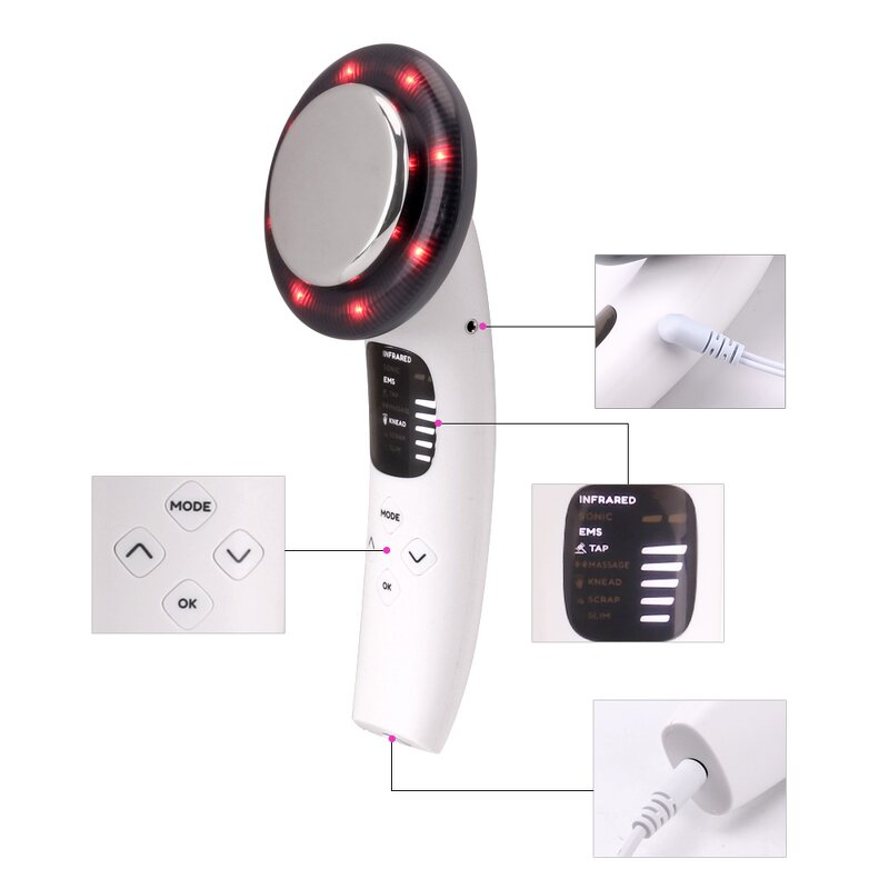 Body Slimming Device - Handheld Shaping Cellulite Reducing Machine for Home Use