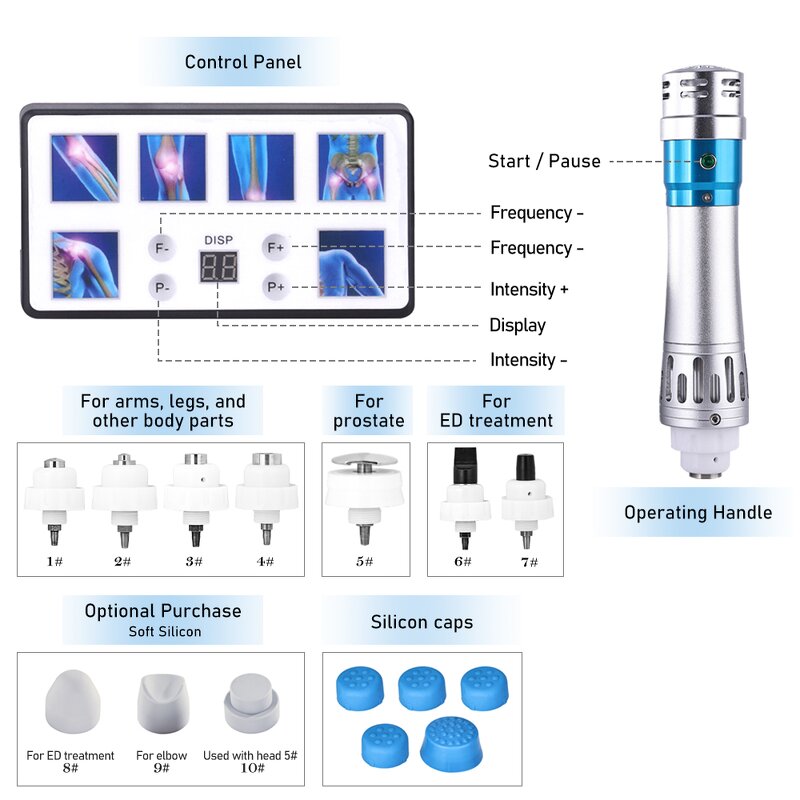 Shockwave Therapy Head - Physical Equipments ESWT Replacement Slimming Cellulite