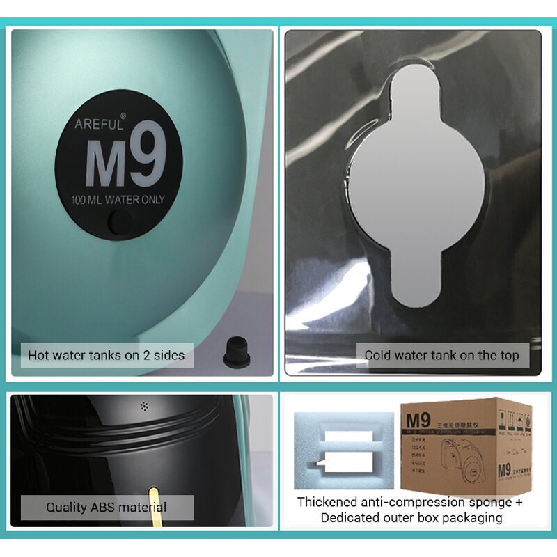 9 Color LED PDT Machine - Professional UV Light Face Light Therapy for Salon