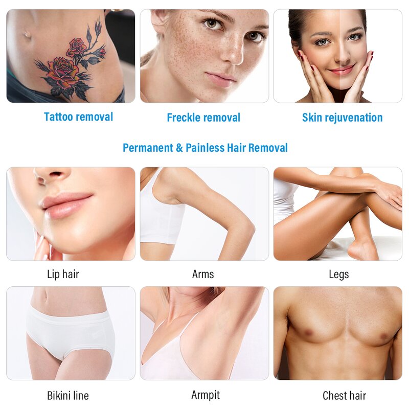 2 in 1 Laser Machine - Professional Diode Hair Pigmentation Spot Tattoo Removal