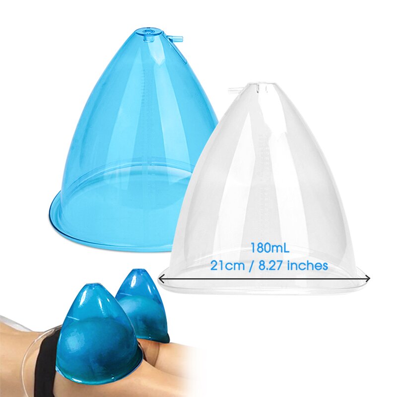 Vacuum Suction Cups - Blue 180ml 32 Cups Butt Lifting Vacuum Therapy Cups