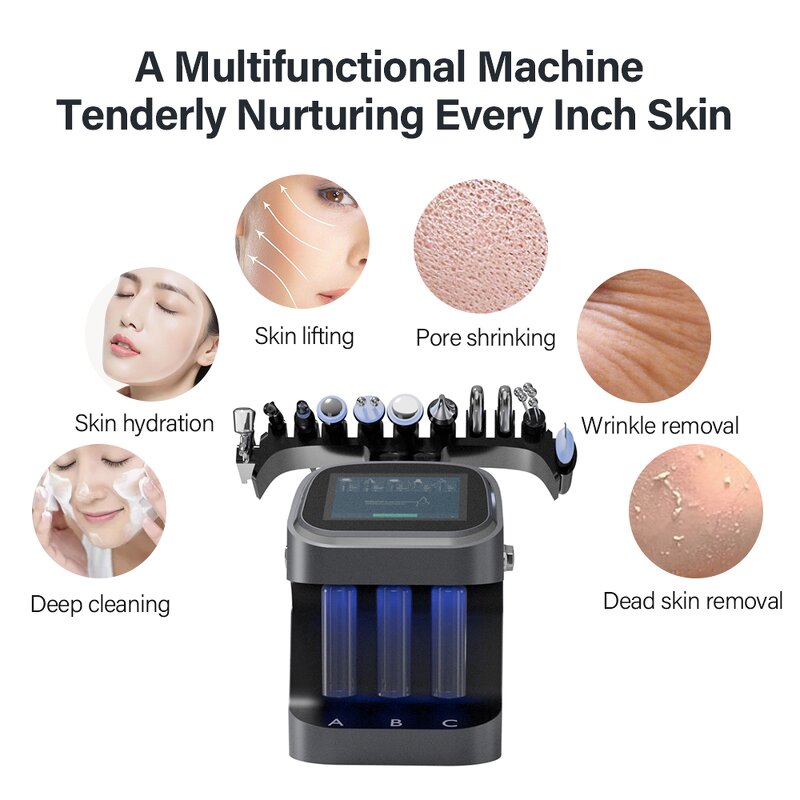 10 in 1 Hydra Facial Machine - Hot Sales Portable Skin Care Blackhead Removal