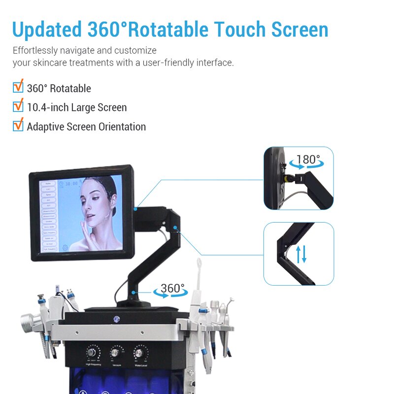 14 in 1 Hydra Machine - Vertical Professional RF Skin Whitening Acne Removal