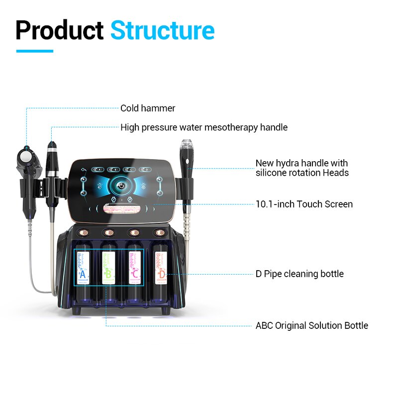 360 Spiral Vacuum Machine - 2025 Advanced Blackhead Removal Hydra Oxygen Facial