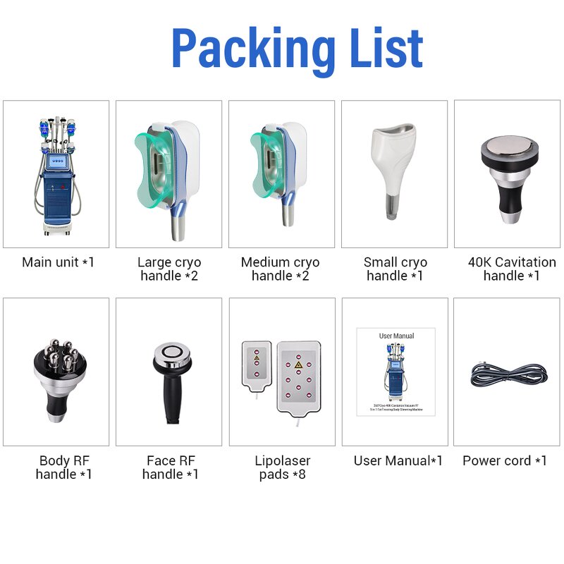 9 in 1 Slimming Machine - New Arrival Pro 40K Cavitation 360 Cryo Fat Freezing