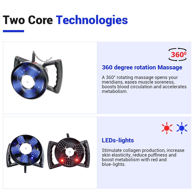 5 in 1 Roller Slimming Machine - New Russia Technology 360° Rotation Muscle Relax