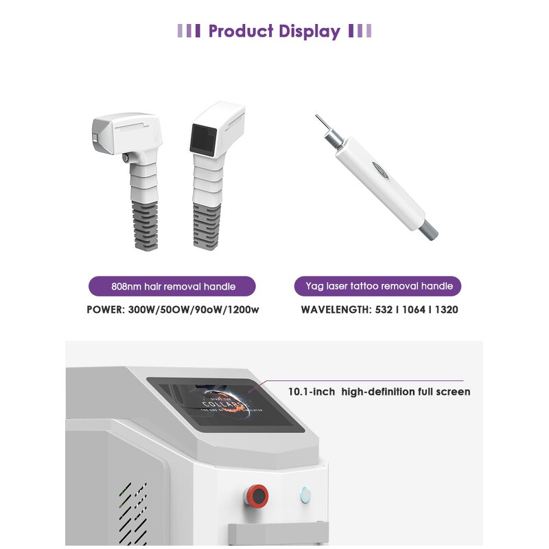 Laser Hair Removal Machine Manufacturer - Standing 808 Diode & ND Yag