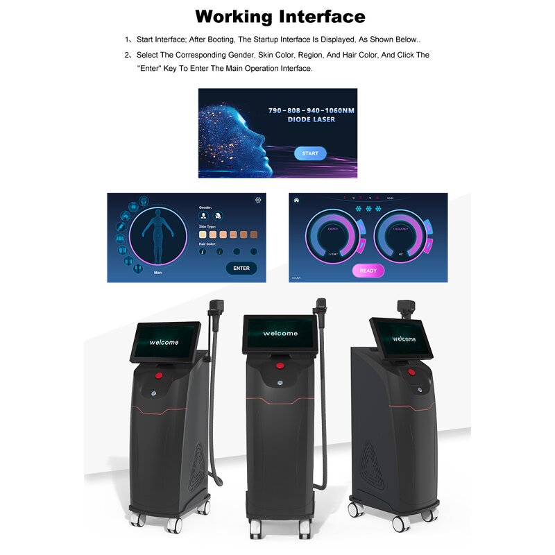 Diode Laser Hair Removal Machine Manufacturer - Standing Professional 808nm