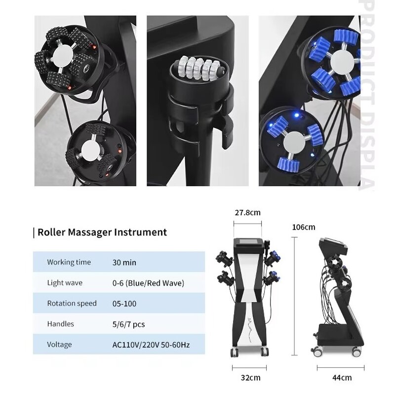 Vibration Massager Manufacturer - Professional 6 Handles Roller Therapy for Face & Body