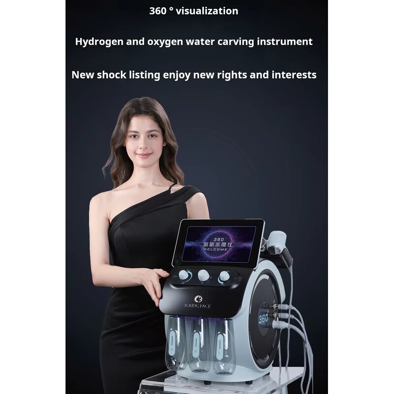 Hydrodermabrasion Machine Manufacturer - AU-S501 Salon Use 6 in 1 360° Visual