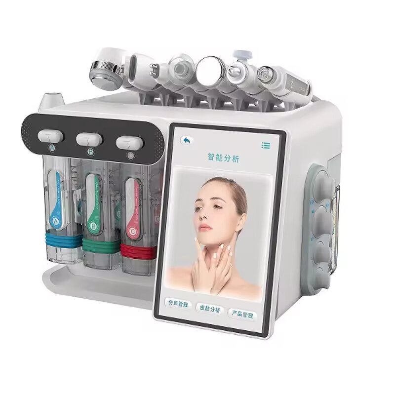 Facial Cleansing Device Manufacturer - 8 in 1 Aqua Peel with Skin Analysis System