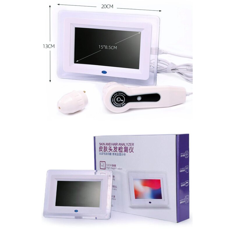 Skin and Hair Analyzer Manufacturer - AURO Portable 7 Inch with 50X and 200X Lens